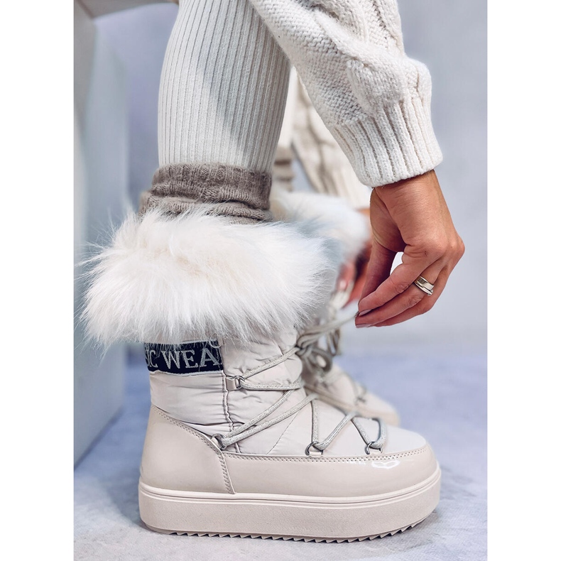 Kendals Beige Fell-Schneestiefel 1