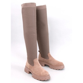 Trotter Khaki-Sockenstiefel beige 1