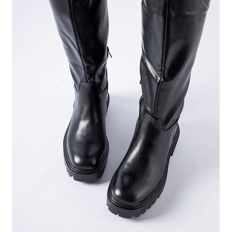 Schwarze, isolierte Keauhou-Stiefel 1