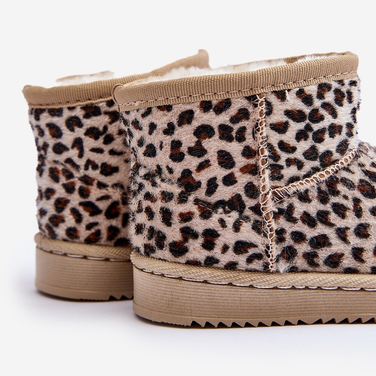 Warme Schneestiefel für Kinder Beige Gooby 2