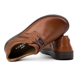 KOMODO Herren Lederschuhe lässig 923K Brown braun 5