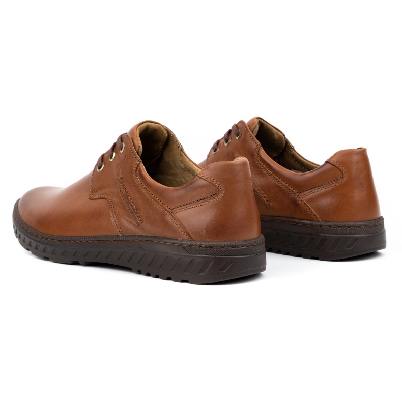 KOMODO Herren Lederschuhe lässig 923K Brown braun 4