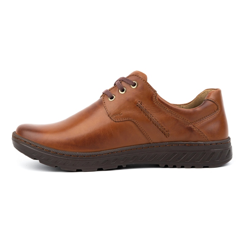 KOMODO Herren Lederschuhe lässig 923K Brown braun 1