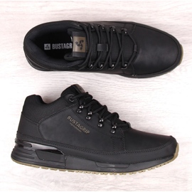 Herrenschuhe aus schwarzem Leder, Turnschuhe Cruiser Bustagrip 2