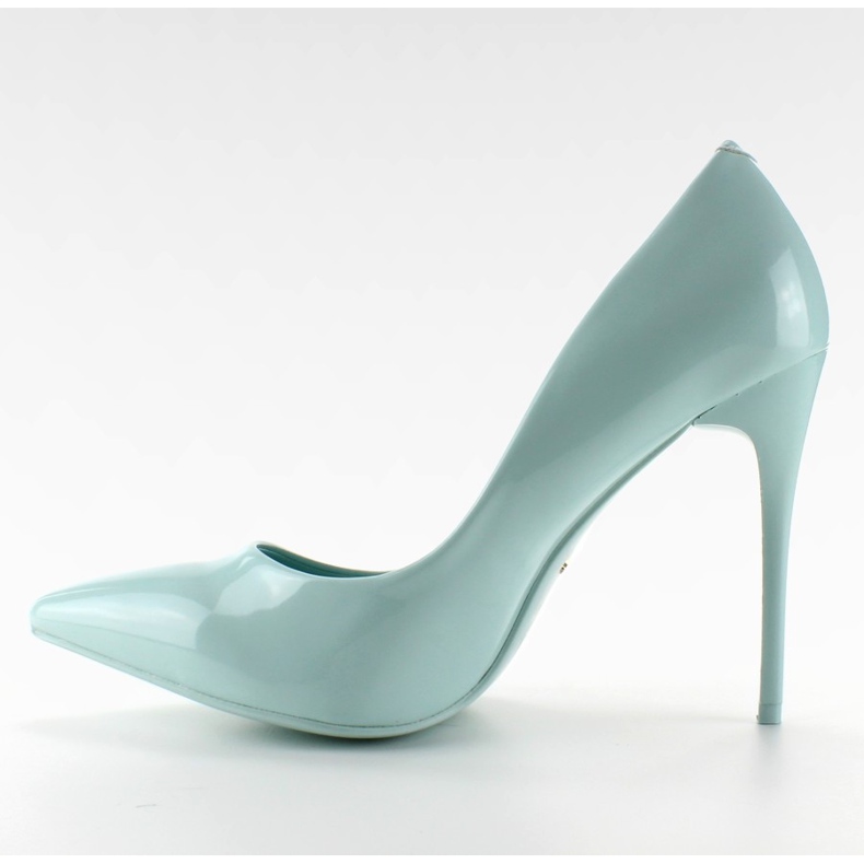 Glatt lackierte High Heels E396 L. Blau 1