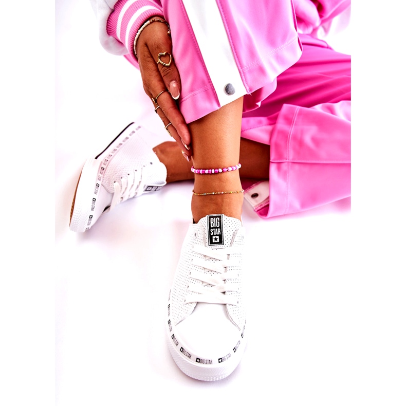Damen Sneaker Big Star Openwork Weiß FF274024 3
