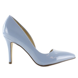 Asymmetrische Pastellabsätze C26P Blau 1