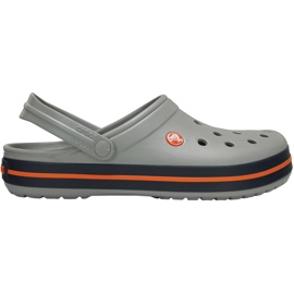 Crocs Crocband Clog Herrenclogs grau und orange 11016 01U 1