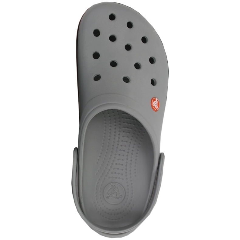 Crocs Crocband Clog Herrenclogs grau und orange 11016 01U 2