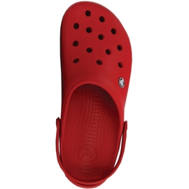 Crocs Crocband Clog Clogs rot-grau 11016 6EN 2