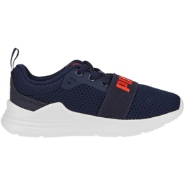 Puma Wired Run Ps Kinderschuhe, Marineblau 374216 21 1