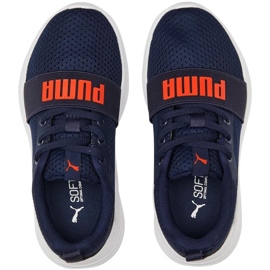 Puma Wired Run Ps Kinderschuhe, Marineblau 374216 21 2