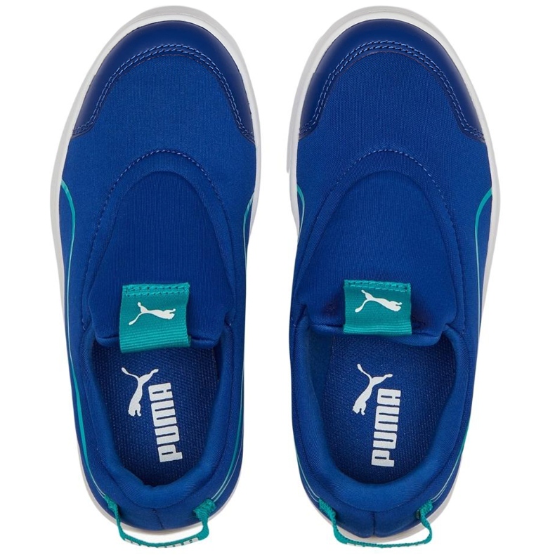 Puma Courtflex v2 Slip On Ps Kinderschuhe blau 374858 11 2