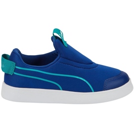 Puma Courtflex v2 Slip On Ps Kinderschuhe blau 374858 11 1