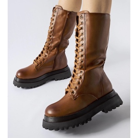 Braune, hochisolierte Stiefel von Upton 1