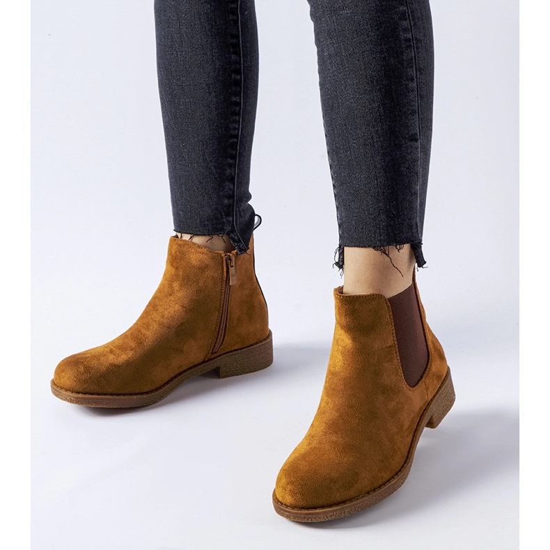 Braune, isolierte Chelsea-Stiefel von Fidenzio 1