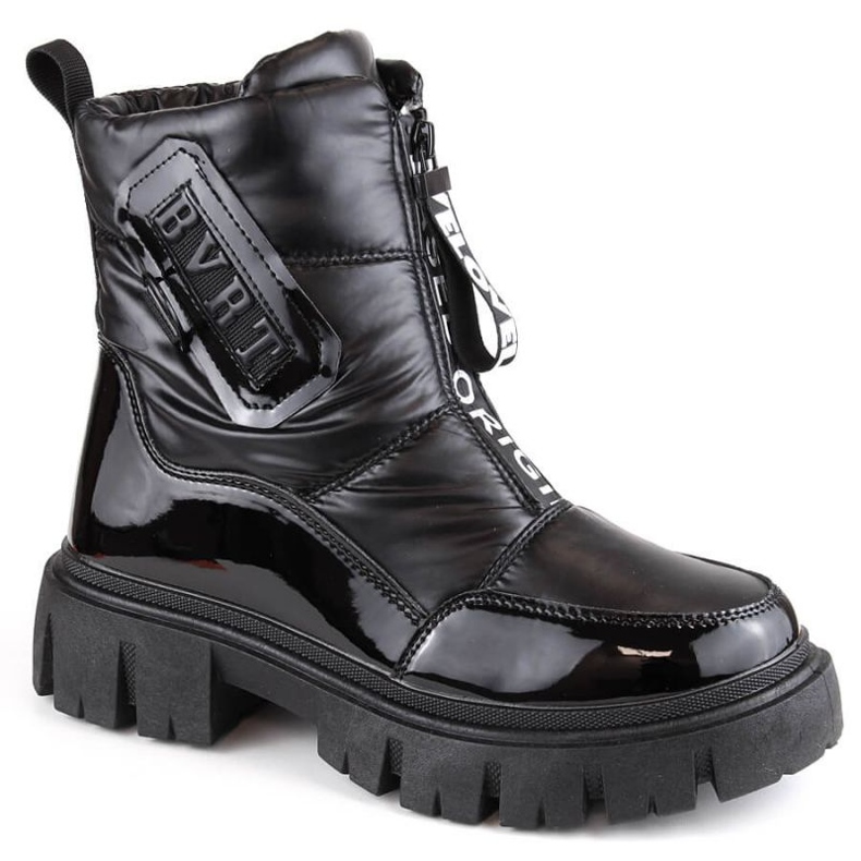 Filippo W PAW498A schwarze isolierte Schneestiefel mit Reißverschluss 1