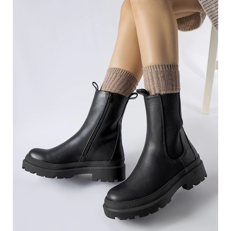 Schwarze, leicht isolierte Bethesda-Stiefeletten 1