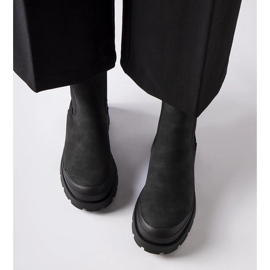 Schwarze Big Star MM274319 Slip-on-Stiefeletten 1