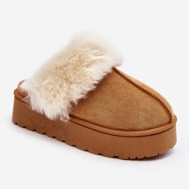 Damen-Schneestiefel auf der Camel Phiniopis-Plattform braun 1