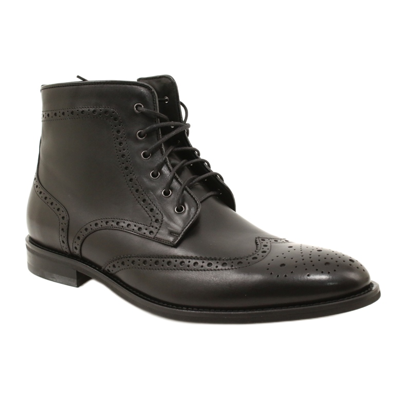Herren Brogs Stiefel, schwarz, Schnürung Pilpol PW6037 1