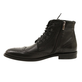 Herren Brogs Stiefel, schwarz, Schnürung Pilpol PW6037 2