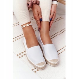 Leder-Espadrilles auf geflochtener Sohle Big Star HH274506 Weiß 6