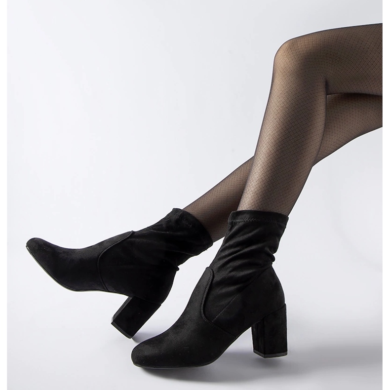 Schwarze Lexington-Stiefeletten zum Hineinschlüpfen 1