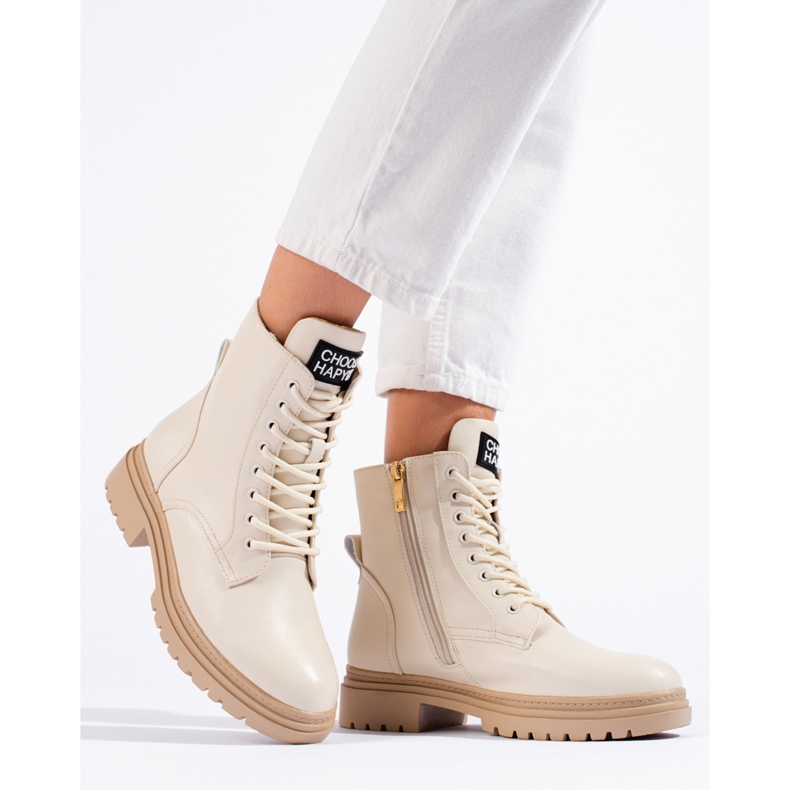 W. Potocki Beigefarbene Damen-Arbeiterhose von Potocki 1