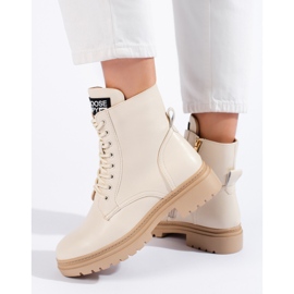 W. Potocki Beigefarbene Damen-Arbeiterhose von Potocki 2