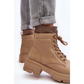 Damenstiefel mit Socken Beige Rivella 1