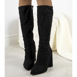 PA1 Schwarze Stiefel mit hohem Absatz von Teles 1