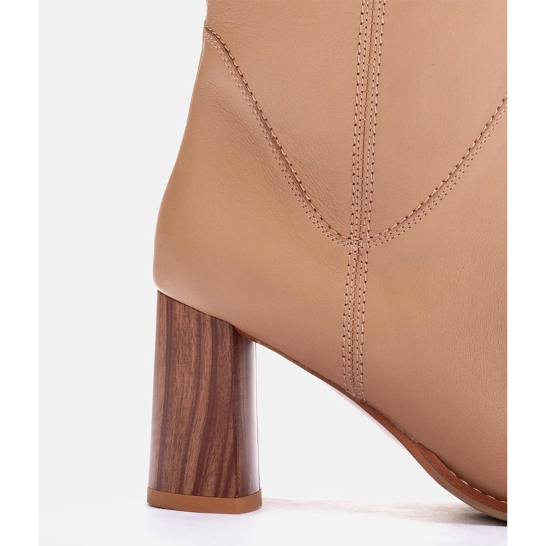 Marco Shoes Hochhackige Stiefel beige 1