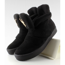 GF-jx29 Schwarze Wildlederturnschuhe 2