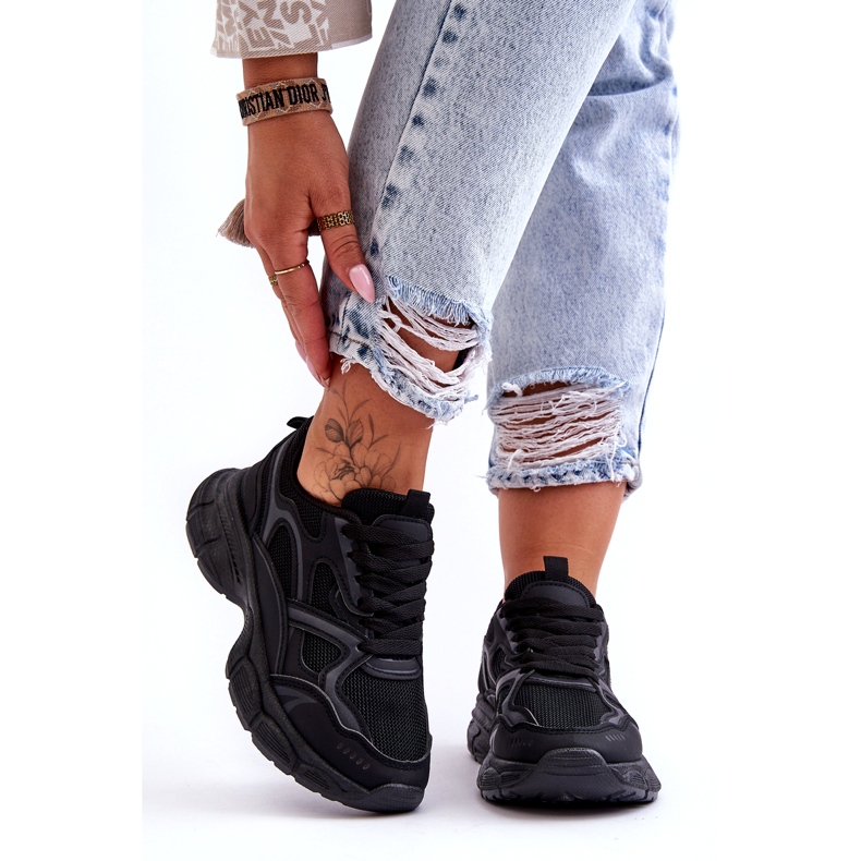 Schwarze Sportschuhe für Damen 7