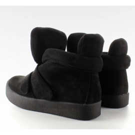 GF-jx29 Schwarze Wildlederturnschuhe 1