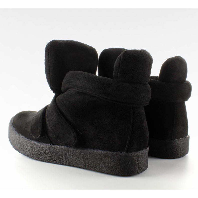 GF-jx29 Schwarze Wildlederturnschuhe 1