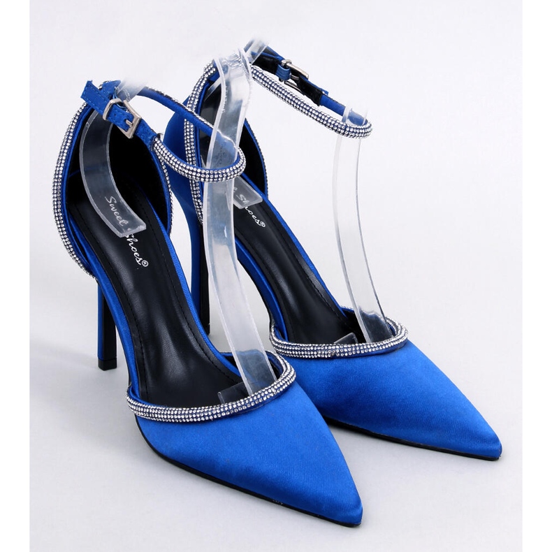 High Heel Pumps mit Zirkonia Conway Blue blau 1