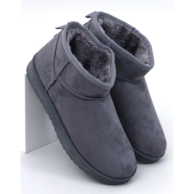 Emus kurze Schneestiefel Leav Grey grau 1