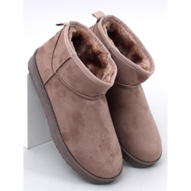 Emus kurze Schneestiefel Leav Khaki braun 1