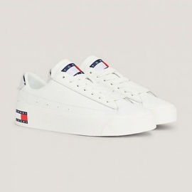 Tommy Hilfiger Vulc Lealther Plat Lc M Schuhe EN0EN02284YBL weiß 1