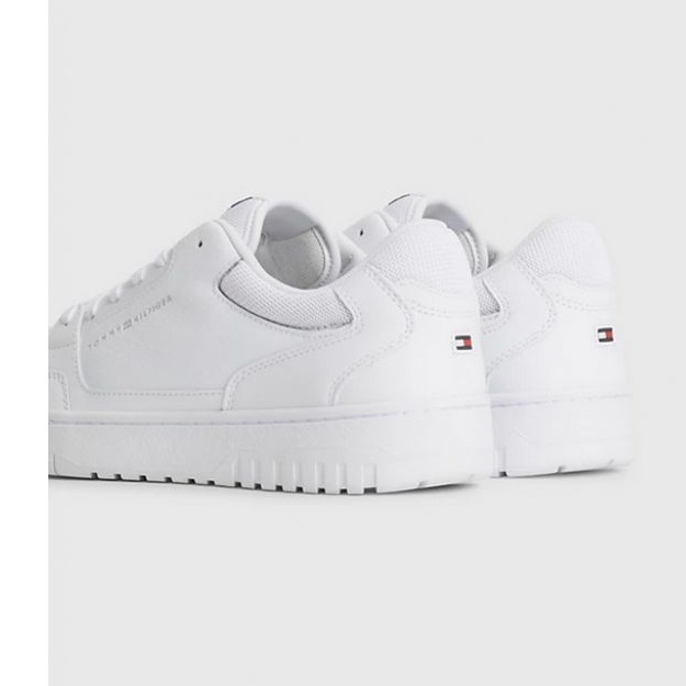 Tommy Hilfiger Basket Core Leder M Schuhe FM0FM04727YBS weiß 1