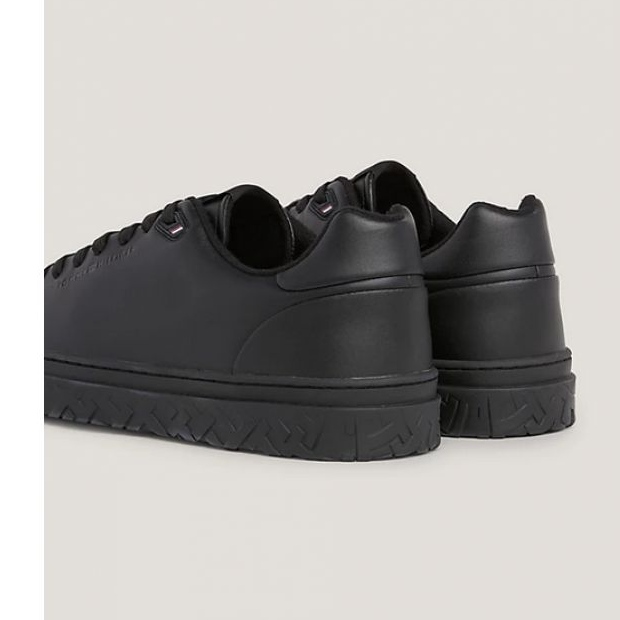 Tommy Hilfiger Court Thick Cupsole Leder M Schuhe FM0FM048300GQ schwarz 1