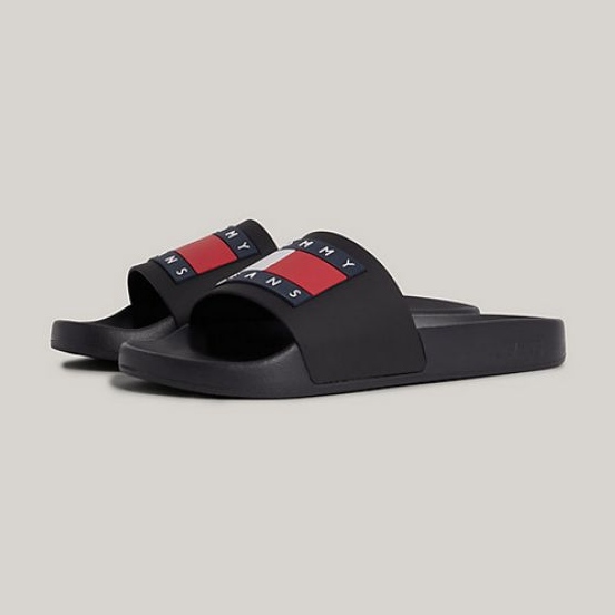 Tommy Hilfiger Flag Pool Slide Ess W EN0EN02115BDS Flip-Flops schwarz 1