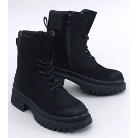 Trapper-Stiefeletten mit Desfor Black-Protektor schwarz 1