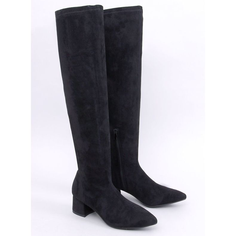 Diondre Schwarze Musketiere mit niedrigen Absätzen 1