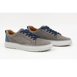 Olivier Herren-Sportlederschuhe Sneakers 950MA, grau 4