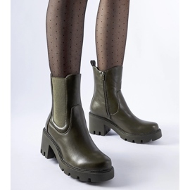 Dunkelgrüne Hattiesburg-Stiefeletten 1