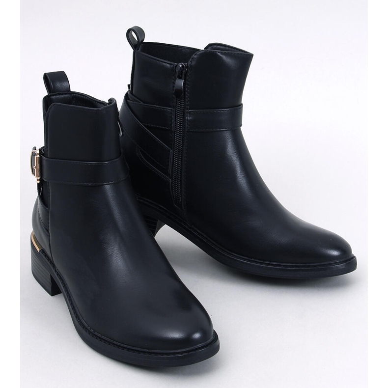 Klassische Chelsea-Stiefel mit Schnalle, Cowans Black schwarz 1