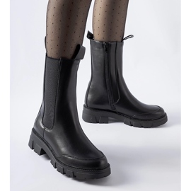 Schwarze, massiv isolierte Morbello-Stiefel 1